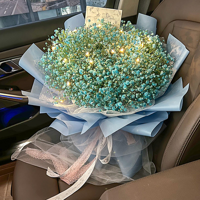 超大满天星干花送女朋友生日礼物