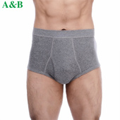 三角裤 3条ab男士 100%全棉精梳棉爸爸男士 男纯棉档高腰大码 头 内裤