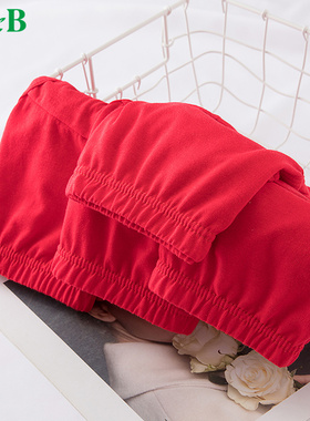 4条AB男士内裤男纯棉本命年大红色三角裤牛年结婚全棉大码内裤头