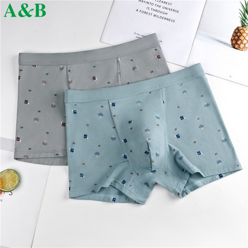 ab2条莫代尔印花青年男士内裤