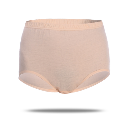 ab高腰精梳纯棉宽松中年红色内裤