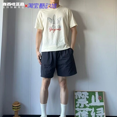 阿迪达斯男女圆领短袖T恤