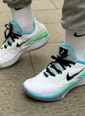 Nike耐克Air Zoom GT Cut2灰蓝运动实战男子低帮篮球鞋FJ7063-103