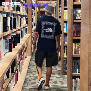 North 男女情侣款 Face 夏季 NT7UN48 北面TNF腰果花T恤纯棉短袖 The