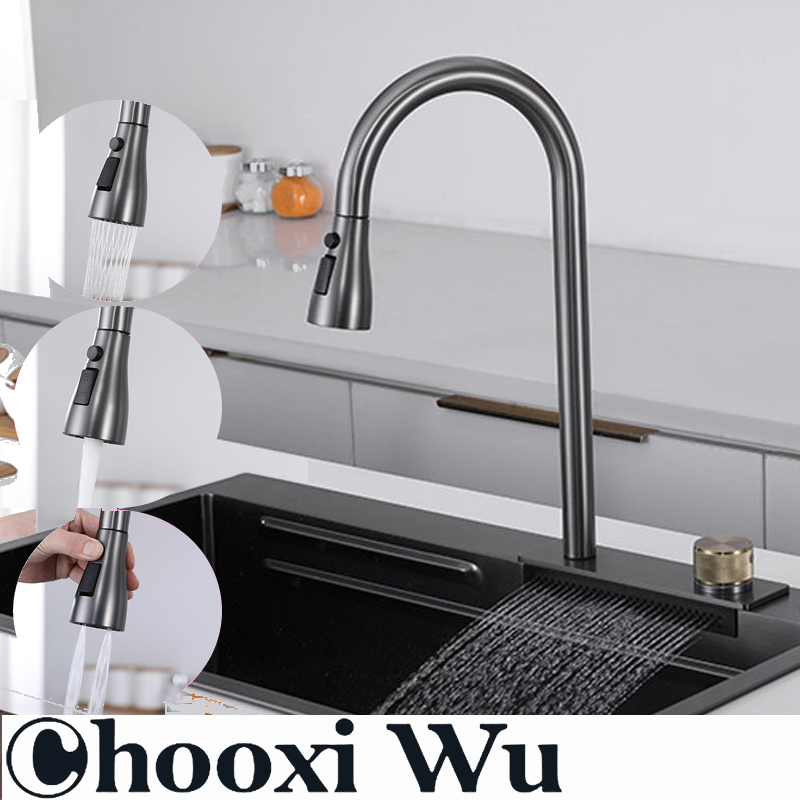 304不锈钢厨房龙头单/双孔冷热