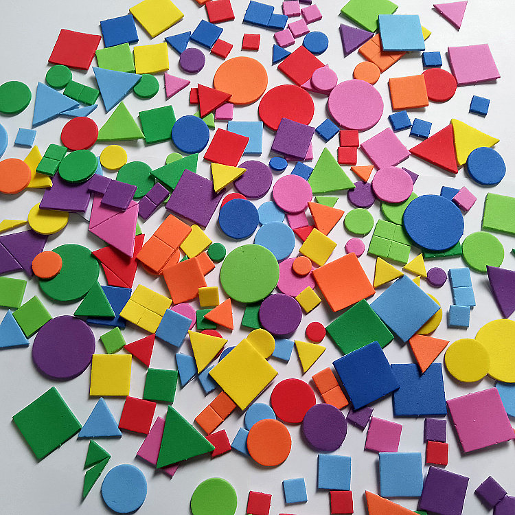 几何图形粘贴儿童创意手工diy