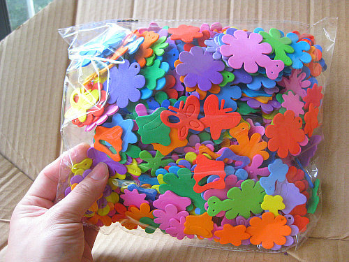 유치원 지역 코너 장식 재료 나비 꽃 벽 스티커 환경 창조 거품 스폰지 어린이 방 레이아웃