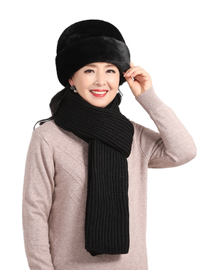 帽女帽子女冬保暖加厚防寒老人帽
