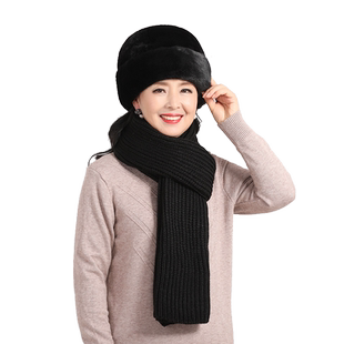 老人帽子女奶奶冬天中老年妈妈保暖棉帽老太太加厚冬帽防寒护耳帽