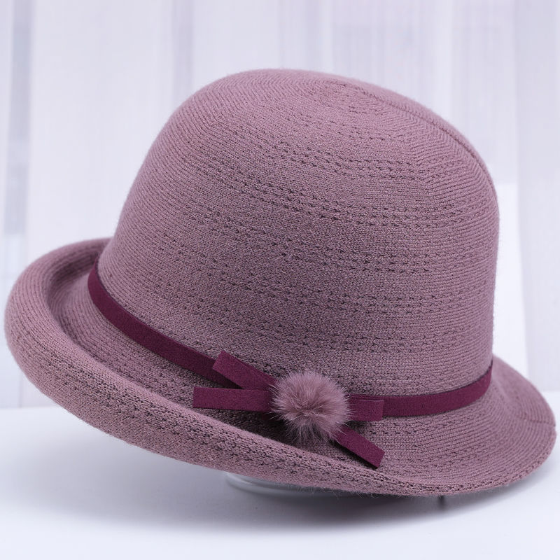 中老年人帽子女春秋季妈妈盆帽短檐休闲加厚老太太帽老人奶奶礼帽