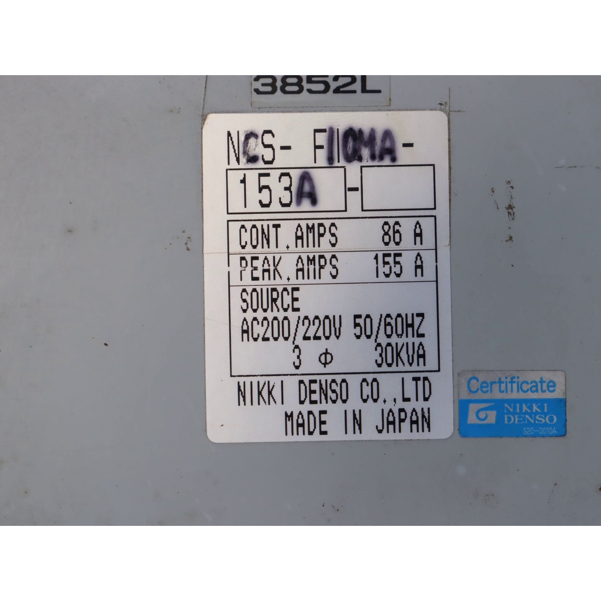 NCS-FI10MA-153A日本NIKKI DENSO拍前议价