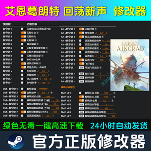 艾恩葛朗特 回荡新声 修改器 Steam辅助电脑正版科技 不含游戏