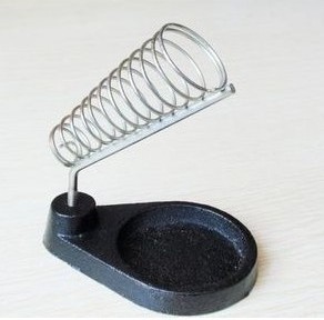 全铸铁烙铁架烙铁台座放高温海绵烙铁支架焊接工具电子爱好者使用