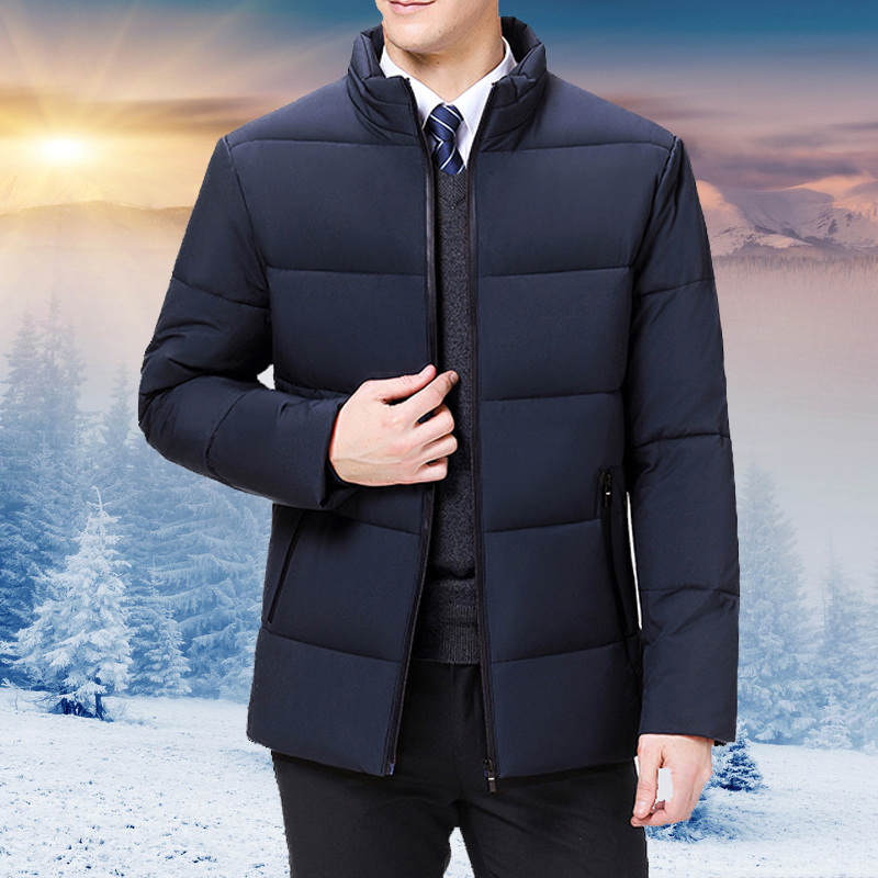 羽绒服男加厚秋冬装爸爸装中老年