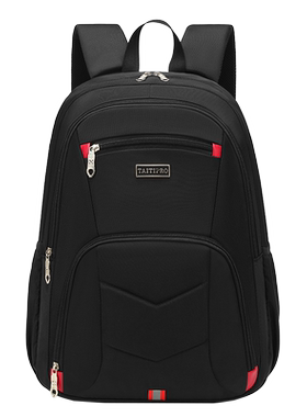 黑色百搭双肩包男女通用背包韩版学生书包通勤时尚电脑包青年背包