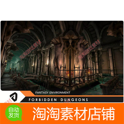 Unity3d Forbidden Dungeons 1.1 被禁止的地牢地下城模型素材