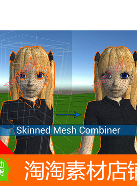 Untiy3d Skinned Mesh Combiner MT v3.4.12 蒙皮网格合并工具