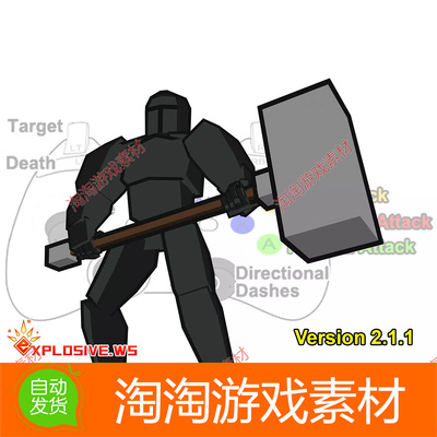 Unity3d Hammer Warrior Mecanim Animation Pack v2.1.1战锤动画
