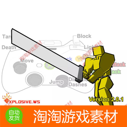 Unity 2-Handed Warrior Mecanim Animation Pack v2.0.1战斗动画