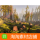Vegetation Unity3d GPU GRASS 1.9.9.8h森林草地树木生成 Infini