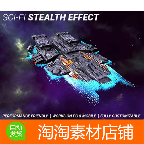 Unity3d Sci-Fi Stealth Effect 1.2 隐身隐匿着色器效果工具插件