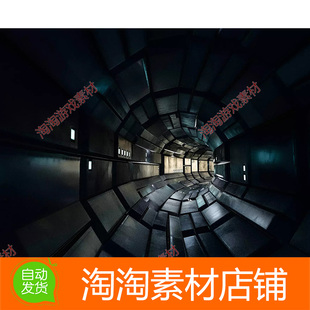 Unity3d Sci-Fi Tunnel Pack v1.0 科幻宇宙隧道模型素材资源包