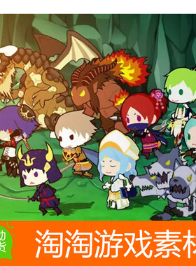 Unity3d ALL 2.5D 84 type character pack 1.0 卡通2d人物角色包