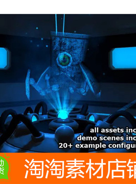 Unity3d Hologram Shader Pack Pro 1.1 全息图着色器专业版