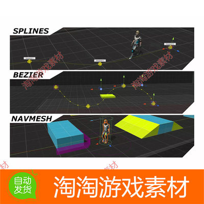 Unity3d Simple Waypoint System 5.5.0 路径移动动画插件工具