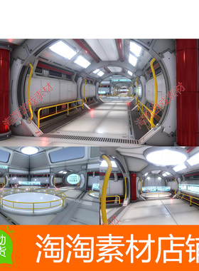 Unity 3D Virtual Showroom Vol3 1.0 科技展厅室内场景模型