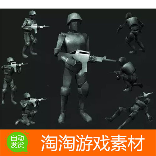 Unity3d SOLDIER ANIMATION COLLECTION v2.11人形角色士兵动画作
