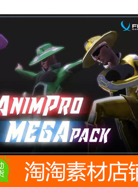 Unity3d AnimPro MegaPack v1.0 专业级动作捕捉近战格斗动画