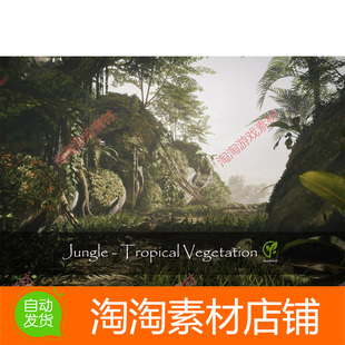 unity Jungle - Tropical Vegetation 3.3.1丛林遗迹森林场景模型