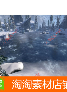 Unity3d Ice World 2.0.2 包更 冰雪世界 真实冰纹理材质着色器