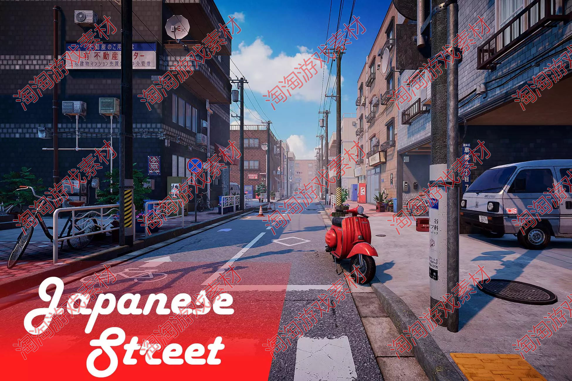 Unity3d Japanese Street 1.5包更新日本街道小巷子场景模型