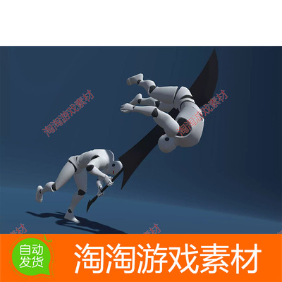 Unity3d GreatSword_Animset v1.0 超酷大剑大刀格斗动作动画素材