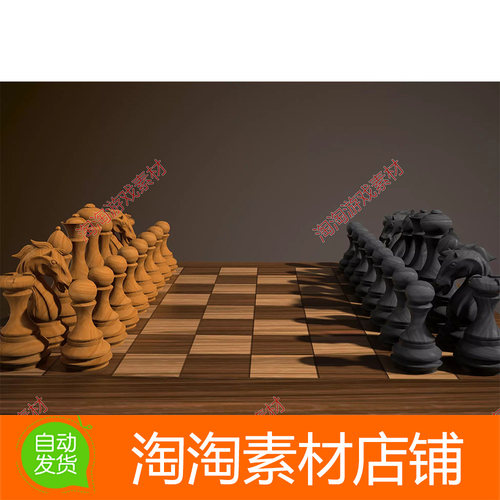 Unity3d Board Games 3D Pack v1.0 象棋西洋棋盘游戏素材资源包