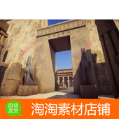 Modular Egyptian Temple Unity3d HDRP 1.0埃及神庙场景模型素材