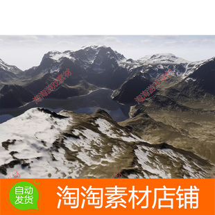 2.0.1 Pack 山貌雪景绿地地形 包更新 Landscape Unity Ground