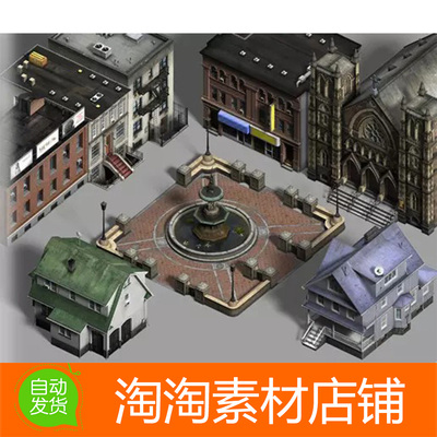 Unity3d Realistic City Buildings 1.0 写实城市建筑模型素材