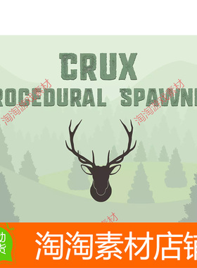 Unity3d Crux - Procedural AI Spawner 2.1.1 人工智能AI工具包