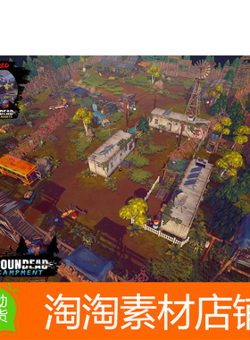 Unity3d SurrounDead - Encampment 1.0.11 生存游戏卡通营地场景
