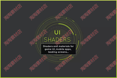 Unity3d UI Shaders 2.1 进度条 UI按钮动画效果支持URP HDRP