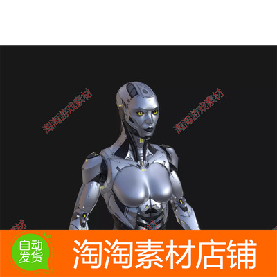 Unity3d Modular Robot Girl 1.0 女性机器人模型