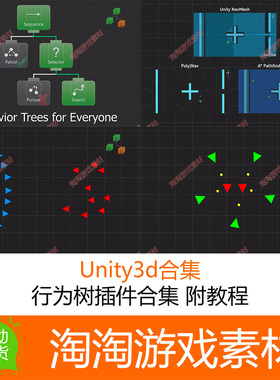 Unity3d合集 Behavior Designer插件4件套 附全套教程和工程包