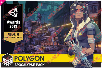 POLYGON Apocalypse-Low Poly 3D Art by Synty1.09 低多边形建筑