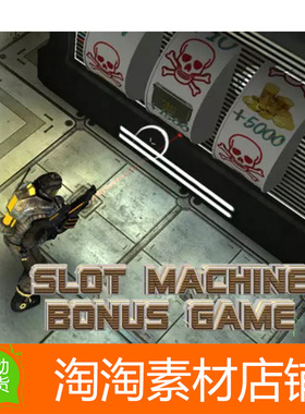 U3D Fruit Slot Machine Bonus Game 2.1f2 老虎机游戏图标UI素材