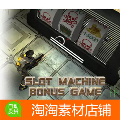 U3D Fruit Slot Machine Bonus Game 2.1f2 老虎机游戏图标UI素材