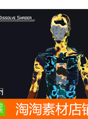 Unity3d Sci-Fi - Dissolve Shaders 2.0 溶解着色器工具插件