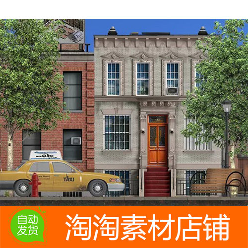Unity 2D Realistic City Mega Pack 1.0 城市建筑场景